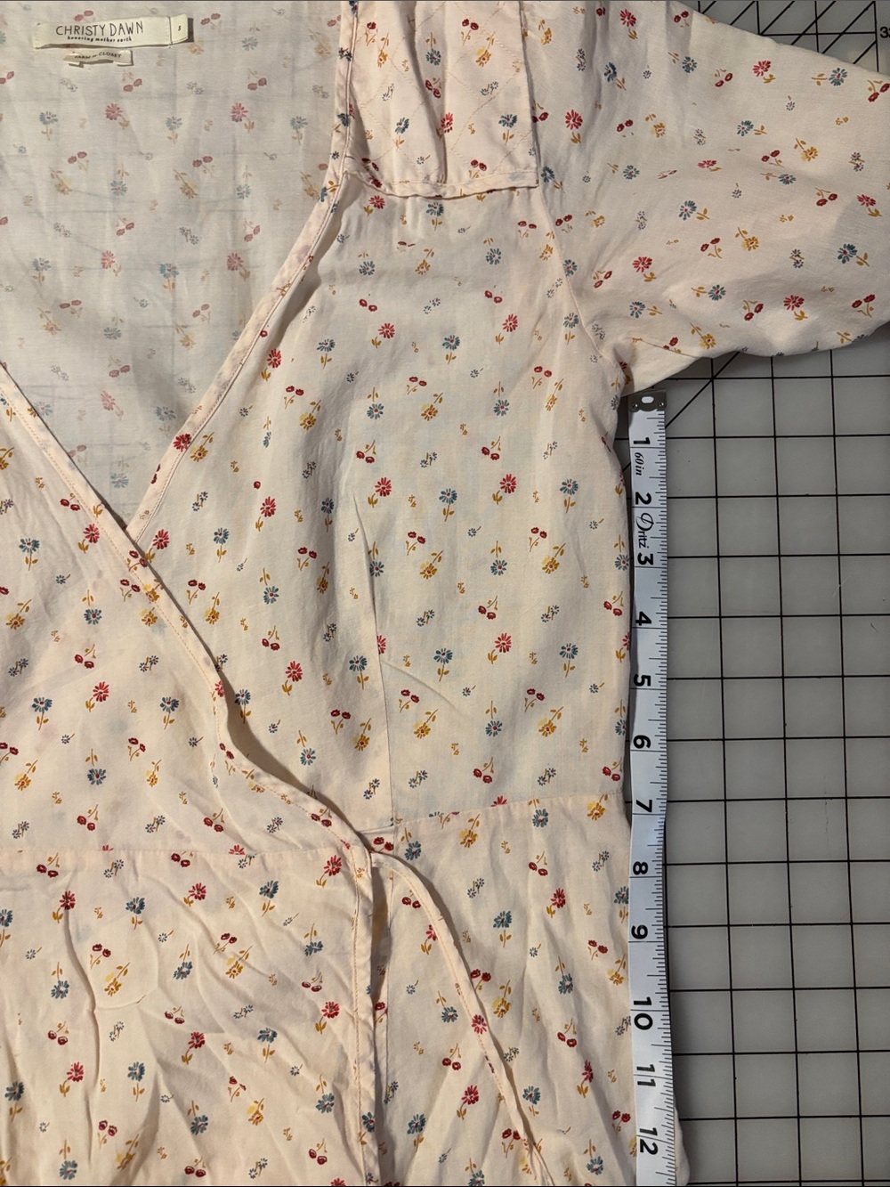 Christy Dawn The Augusta Dress Carnelian Aster Garden wrap floral cotton maxi - Picture 15 of 16